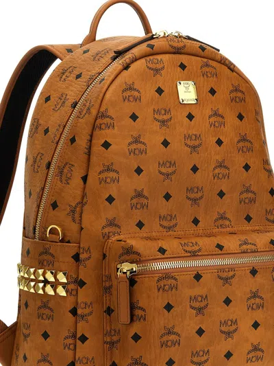 Shop Mcm 'stark' Backpack In Brown
