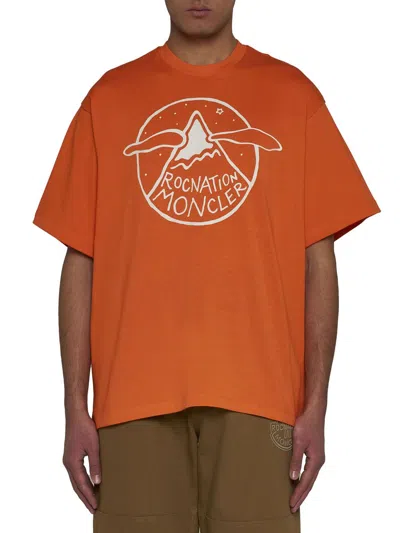 Shop Moncler Genius T-shirt  Roc Nation By Jay-z In Orange