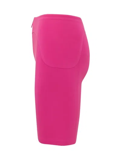 Shop Off-white Pink Cycling Shorts In Fuchsia