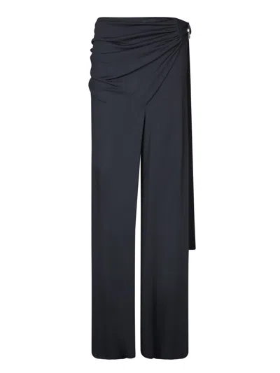 Shop Paco Rabanne Trousers In Black