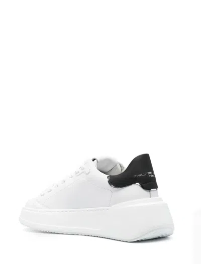 Shop Philippe Model Sneakers In White/black