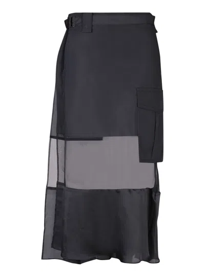 Shop Sacai Skirts In Black