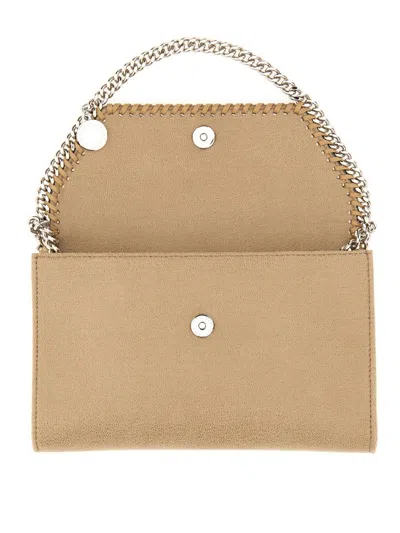Shop Stella Mccartney "falabella" Mini Bag In Beige
