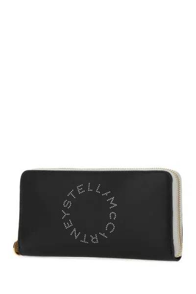 Stella Mccartney Black Alter Mat Wallet In Black