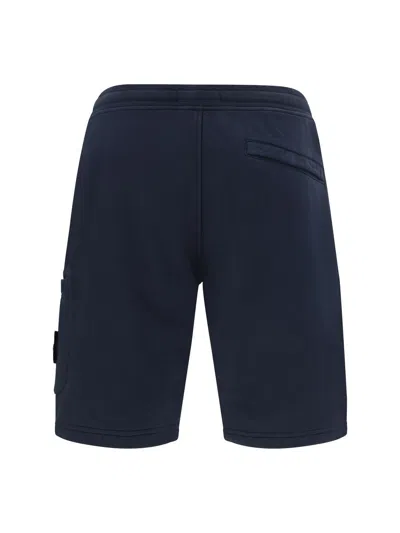 Shop Stone Island Shorts In Blue
