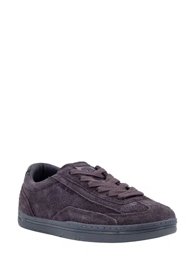 Shop Stone Island Suede Trainers In Grey