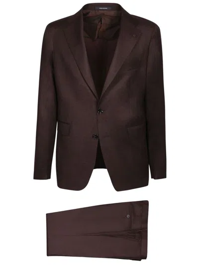 Shop Tagliatore Suits In Brown