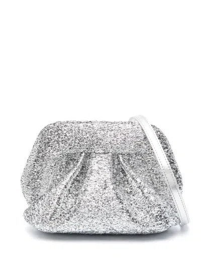 Shop Themoirè Gea Sparkling Clutch Bag In Silver