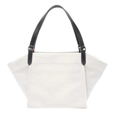 Shop Tom Ford Canvas And Leather Medium Tote Bag In Beige