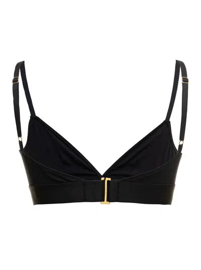 Shop Tom Ford Top With Logoed Band In Black