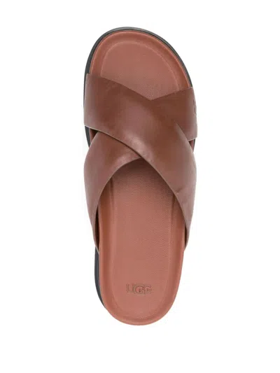 Shop Ugg "capitola" Sandals In Brown