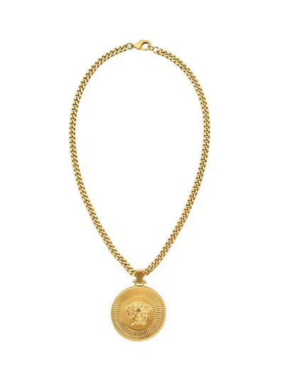Shop Versace 'medusa Biggie' Necklace In Orover