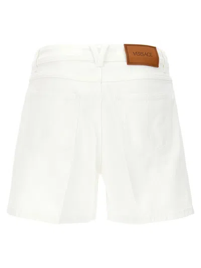 Shop Versace Short Boyfriend In White