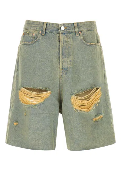 Shop Vetements Shorts In Blue