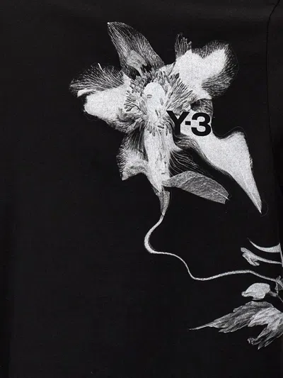 Shop Y-3 Adidas Cotton T-shirt In Black