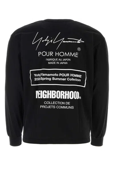 Shop Yohji Yamamoto T-shirt In Black