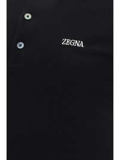 Shop Zegna T-shirts And Polos In Black