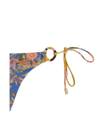 Shop Zimmermann 'august Spliced Ring Tie' Bikini In Multicolor