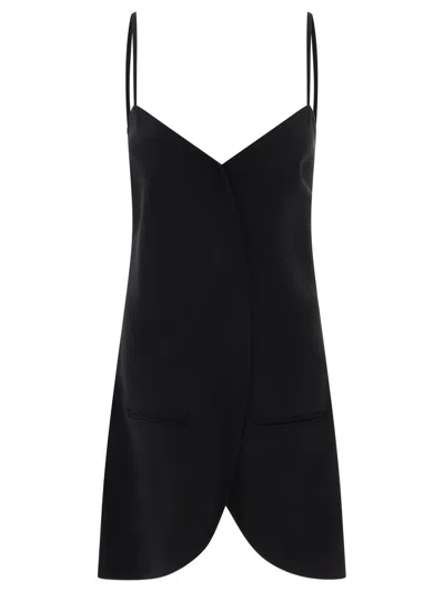 Courrèges Courreges Short Ellipse Dress In Black