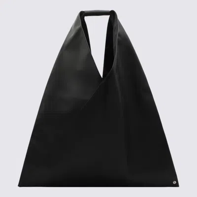 Shop Mm6 Maison Margiela Black Classic Japanese Top Handle Bag