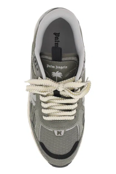 Shop Palm Angels Palm Runner Sneakers For In Green