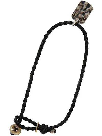 Shop Paul Smith Men Bracelet Thread Tag Accessories In Black