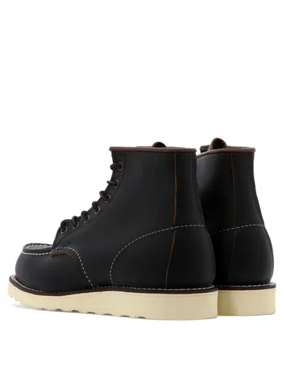 Shop Red Wing Shoes "classic Moc" Lace-up Boots In Black