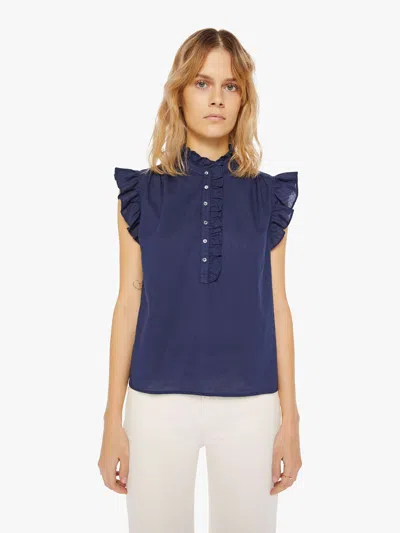 Shop Xirena Brenna Top Navy In Blue, Size Large