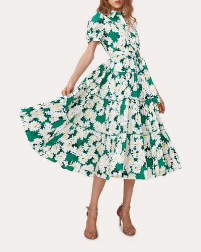 Shop Diane Von Furstenberg Women's Queena Dress In Green