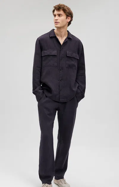 Mavi Double Pocket Button-up Shirt In Persicope In Black