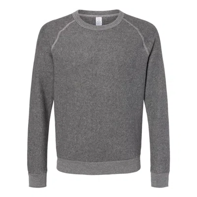 Shop Alternative Eco-teddy Champ Crewneck Sweatshirt In Grey