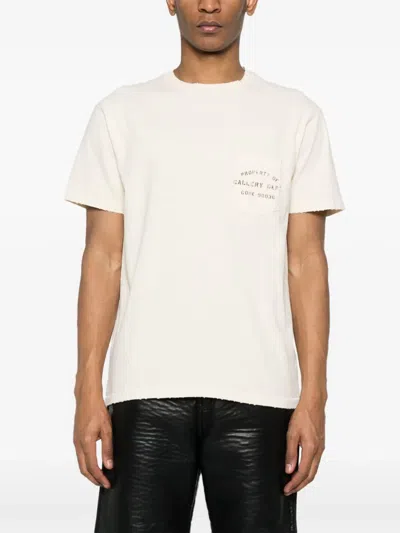 Shop Gallery Dept. Men Property Of Stencil Tee In Antique White