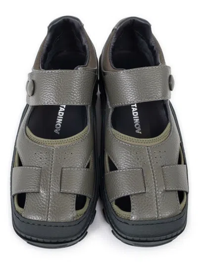 Shop Kiko Kostadinov Men Hybrid Sandal In Bosco