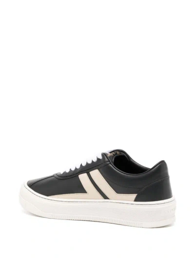Shop Lanvin X Future Men Leather Cash Sneakers In 1405 Dark Grey/beige