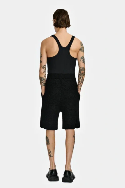 Shop Louis Gabriel Nouchi Men Knitted Shorts In 001 Black