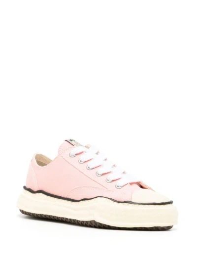 Shop Miharayasuhiro Maison Mihara Yasuhiro Peterson Low/original Vintage Color Sole Canvas Low-top Sneakers In Pink