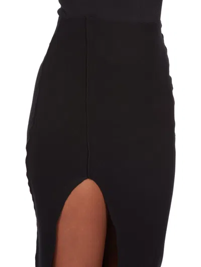 Shop Rick Owens Women Knit Skirt In 09 Black