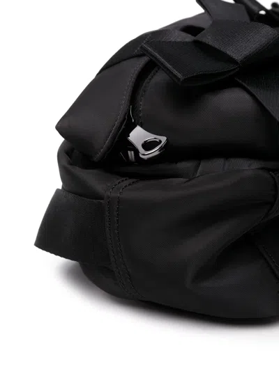 Shop Simone Rocha Women Beaded Classic Bow Crossbody Bag In Black/pearl