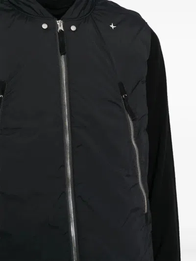 Shop Stone Island Men Senza Maniche Jacket In V0029 Black