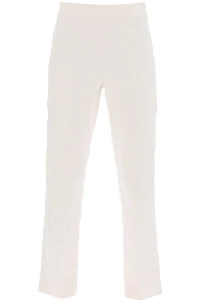 Shop Brunello Cucinelli Capri Pants With Belt Loop And In Multicolor