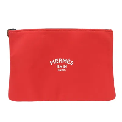 Shop Hermes Kara Synthetic Clutch Bag () In Red