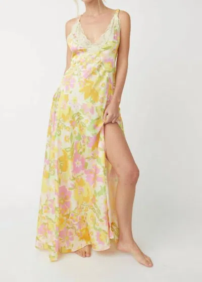 Shop Free People All A Bloom Maxi Dress In Lily Combo In Multi