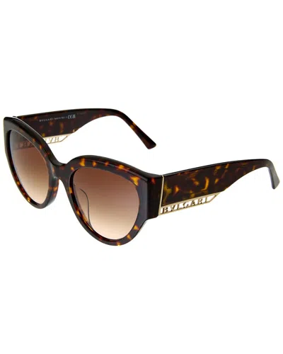 Shop Bulgari Women's Bv8258 55mm Sunglasses In Brown