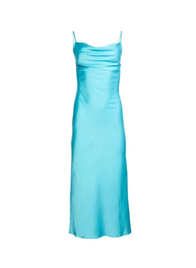 Fleur Du Mal Cowl-neck Slip Dress In Green