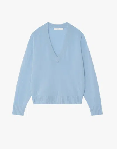 Shop Iro Women's Izie V Neck Sweater In Light Blue
