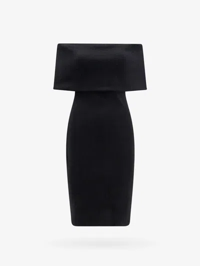 Shop Bottega Veneta Woman Dress Woman Black Dresses