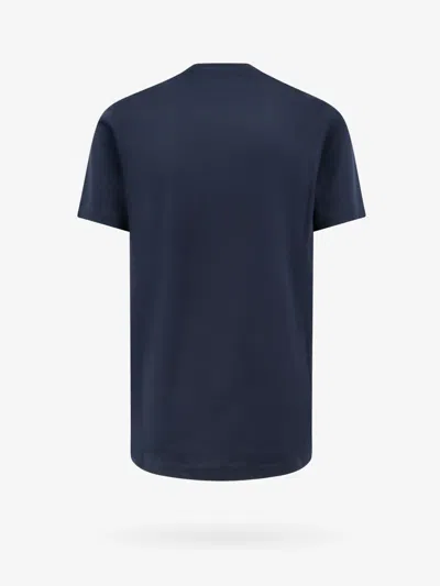 Shop Burberry Man T-shirt Man Blue T-shirts