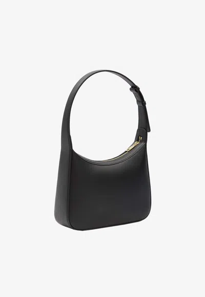 Dolce & Gabbana 3.5 Dg Logo Leather Shoulder Bag In Black