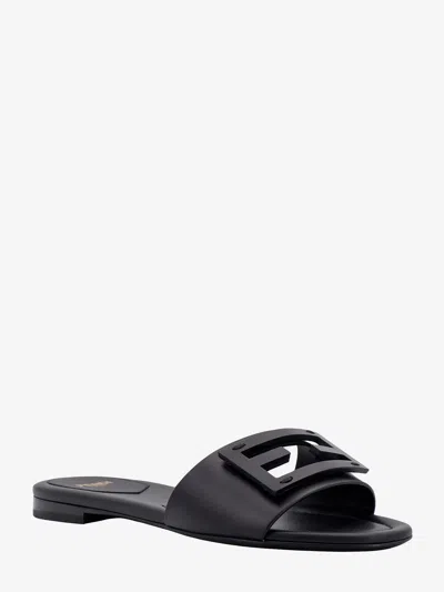 Shop Fendi Woman Baguette Woman Black Sandals