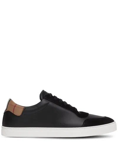 Shop Burberry Sneakers In Black